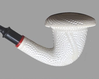 GENUINE MEERSCHAUM BLOCK Hand Carved  Pipes
