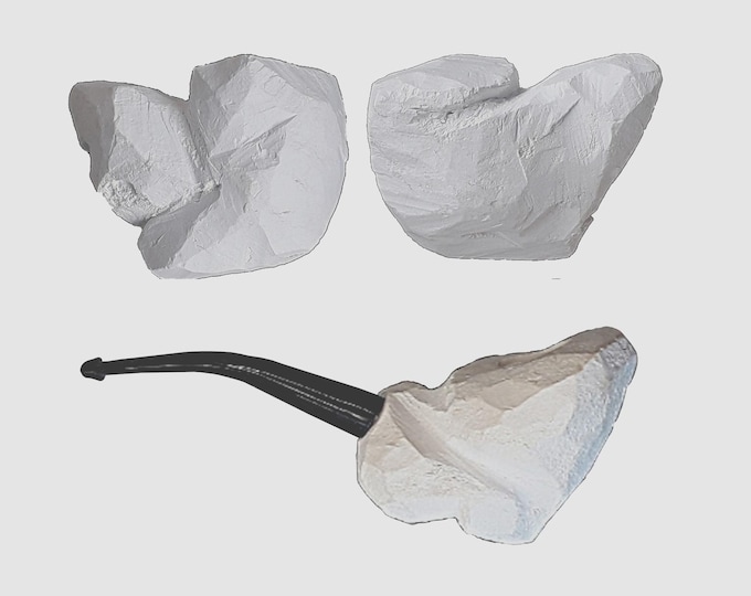 Genuine MEERSCHAUM BLOCK PIPE Diy Kits Undrilled