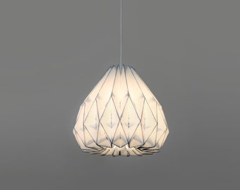 Shibori Pendant Light / Indigo Dyed