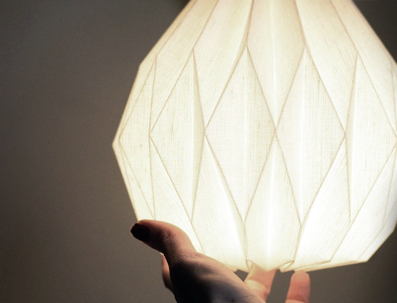 Small Origami Lamp / Plug-in Hanging Lamp image 1