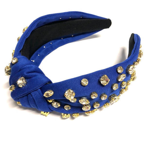 Royal Blue Headband Etsy