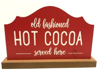 Hot Cocoa Sign,Wood Sign,Cocoa Bar,Party Decoration,Party Supplies,