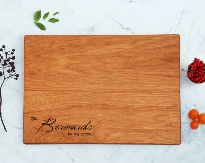 Personalized Cutting Board, Engraved Cutting Board, Chef Gifts, For Him, For Men, Custom Cutting Board, Wedding Gift, Anniversary Gift
