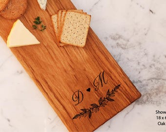 Custom Cheese Board, Personalized Charcuterie Board, Engraved Wedding Couple Present, Engagement - Housewarming - Anniversary - Bridal Gifts