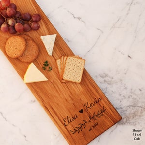 Personalized Cheese Board, Engagement Gift For Couple, Custom Wood Wedding Present, Bridal Shower Gift, Engraved Charcuterie Board