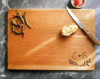 Custom Cutting Board, Engagement Gift For Couple, Engraved Chopping Board, Personalized Charcuterie Board, Unique Wedding Gift, Housewarming