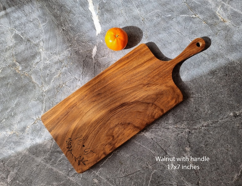 Engraved Cutting Board, Personalized Cheese Board, Custom Engagement Gift For Couple, Wedding Gift, Wood Charcuterie Board, Anniversary Gift image 5