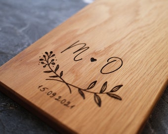Personalized Charcuterie Board, Custom Cheese Board, Engagement Gift, Wedding Present, Bridal Shower, Couple Initials, Bridesmaids Gifts