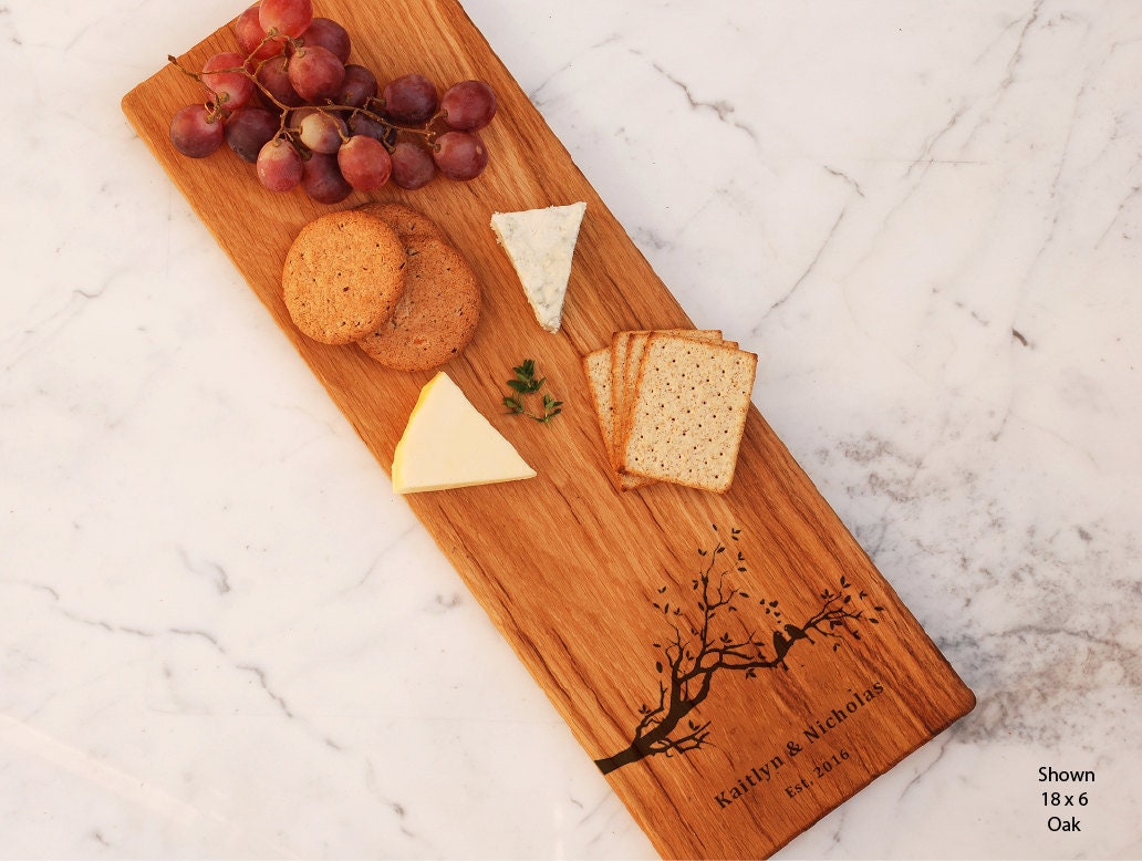 Plateau de Fromage Personnalisé, Cadeau Fiançailles Pour Couple, Mariage, Planche Charcuterie Person