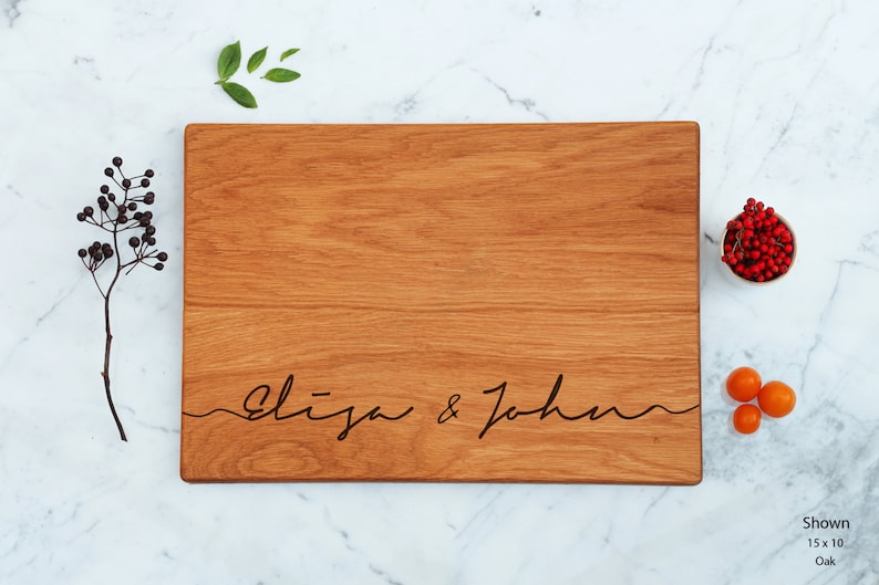 Custom Cutting Board, Personalized Wedding Gift For Couple, Engagement, Bridesmaid Gifts, Engagement Gift, Anniversary, Housewarming Gift 
