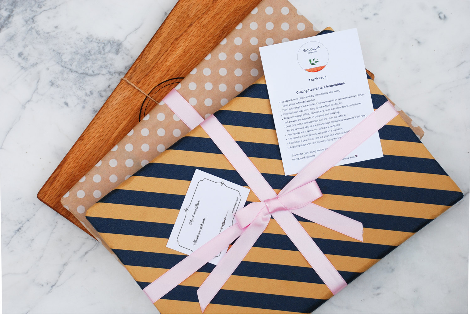 Gift Wrapping & Gift Note for Personalized Cutting Boards and Etsy