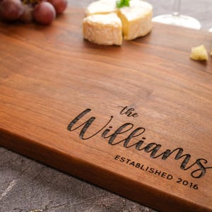 Custom Charcuterie Board, Personalized Cheese Board, Engraved Cutting Board, Engagement Gift For Couple, Unique Wedding Gift, Housewarming