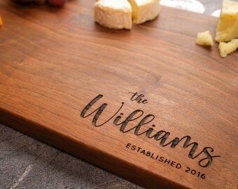 Anniversary Gift, Personalized Cutting Board, Engagement Gift For Couple, Wedding Gift For Him & Her, Custom Charcuterie Board, Housewarming