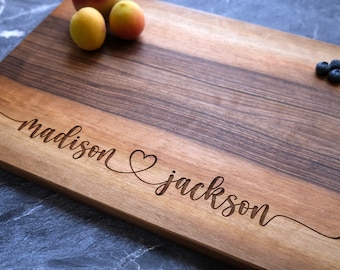 Personalized Cutting Board - Engraved Cutting Board, Custom Cutting Board, Wedding Gift, Housewarming Gift, Anniversary Gift, Engagement