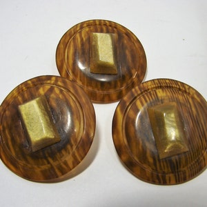 Vintage Buttons Tortoise Shell (3), Vintage Button, Tortoise Shell Button, Coat Button, Craft Button