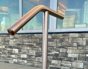 1 Step 2 Step Single Post Handrail with Stainless Steel and Aluminum Options