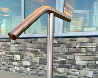 1 Step 2 Step Single Post Handrail Stainless Steel and Aluminum Options