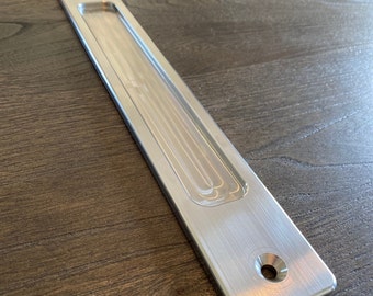 Barn Door Pocket Door Pull, Billet machined 304 stainless