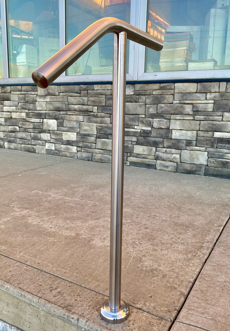 1 Step 2 Step Single Post Handrail Stainless Steel and Etsy