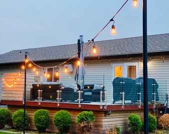 9 ft string light pole online