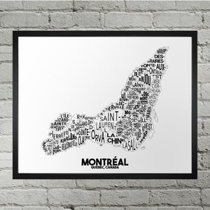 Plan de la ville dans le quartier de Montréal Imprimer | Fait main | Carte de Montréal, Québec | Impression de la carte de YUL | Carte de Montréal | Décoration d'intérieur Montréal | Illustration de la carte