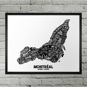 Plan de la ville dans le quartier de Montréal Imprimer | Fait main | Carte de Montréal, Québec | Impression de la carte de YUL | Carte de Montréal | Décoration d'intérieur Montréal | Illustration de la carte