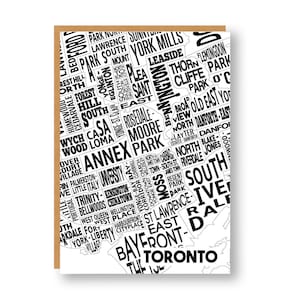 Toronto Neighbourhood Greeting Card