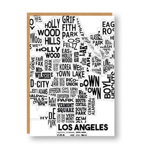 Los Angeles Neighborhood Greeting Card