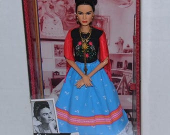 Frida Kahlo Mattel Barbie Doll Inspiring Women Series