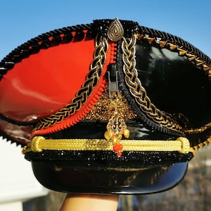 Handmade Military Festival Hat: Burning Man Rave Costume