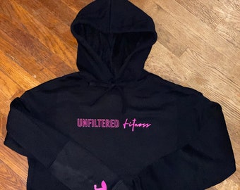 Unfiltered Fitness Cropped Hoodie