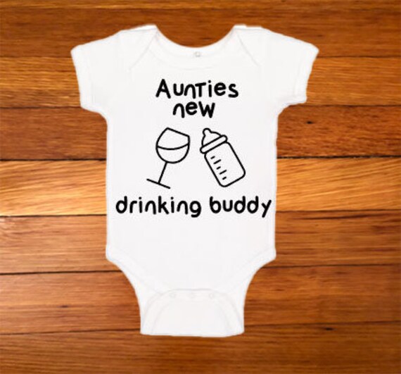 aunties drinking buddy onesie