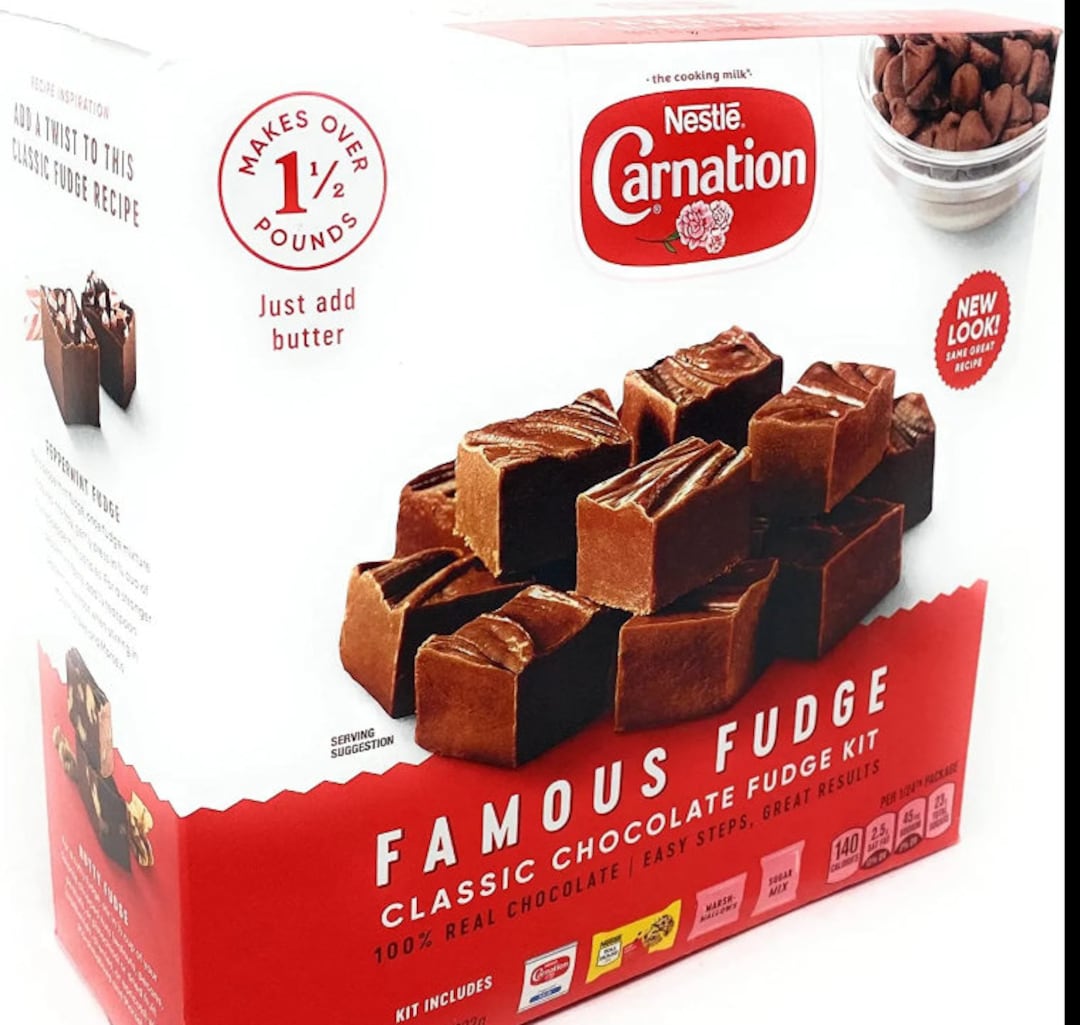 3 Nestle Carnation Chocolate Famous Classic Fudge Kit Make Etsy
