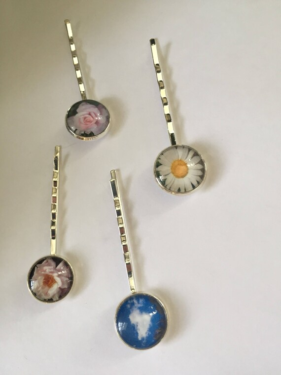 Hair Decorations Flowers Decorative Bobby Pins Decorative Etsy