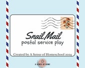 Snail Mail Learning Pack, USPS unit study, Snail Mail, mail study, mail unit, preschool learning, CVC practice, No Prep Kindergarten sheets