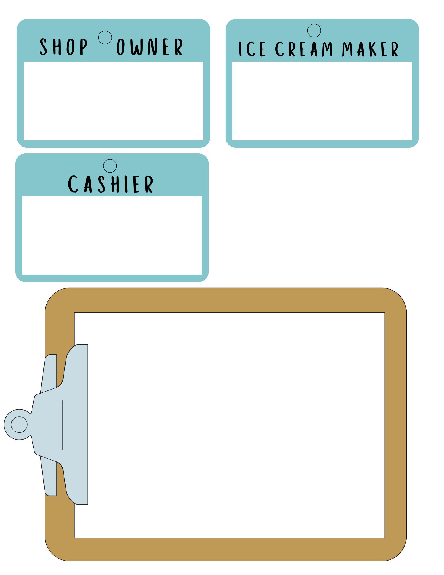 Pretend Play, Ice Cream Shop, Ice Cream, Printables, Ice Cream