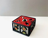 Vintage Ceramic Shards, Tea Coffee Warmer, Rechaud Westgerman Pottery, Mid Century Warmer, Enamel Coasters 60s