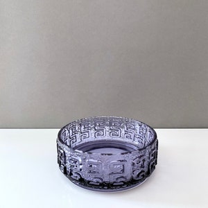 Glass bowl Taalari by Riihimäki Glass Finland, Scandinavian design