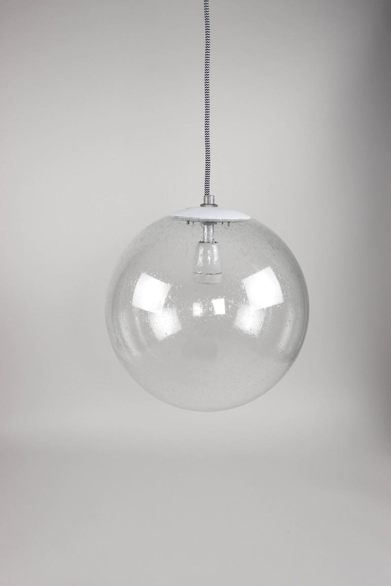 glass lamp Germany pendant light Bauhaus lamp midmodern glass ball hanging lamp Vintage ball lamp Bega