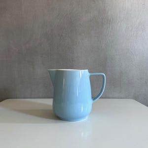 Vintage ceramic jug pastel blue, milk jug, WAKU Germany, ceramic jug, 50s, retro kitchen