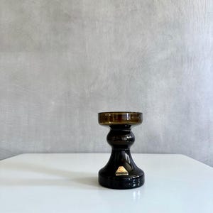 Mid Century Candlestick, Ingrid Glass Candlestick, 60s Home Decor