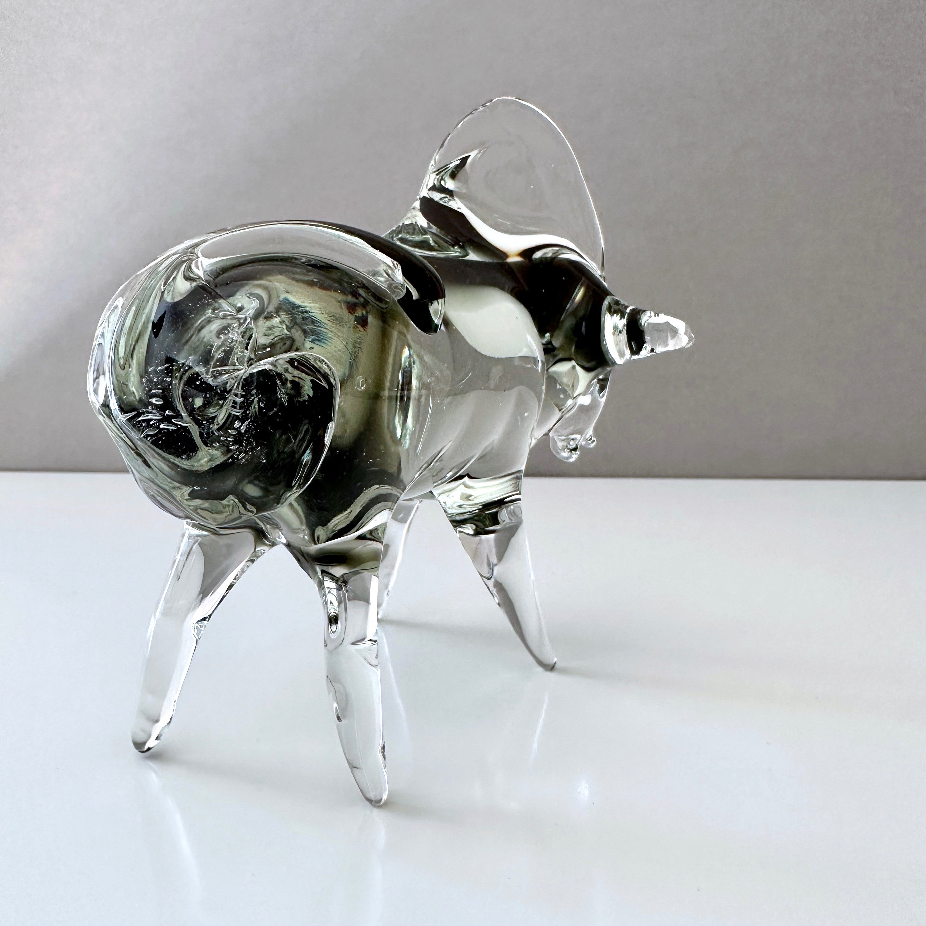 ヴィンテージ ムラーノガラス ヴィンテージ ブル ムラーノ グラス V. ナソン、イタリア - Etsy 日本