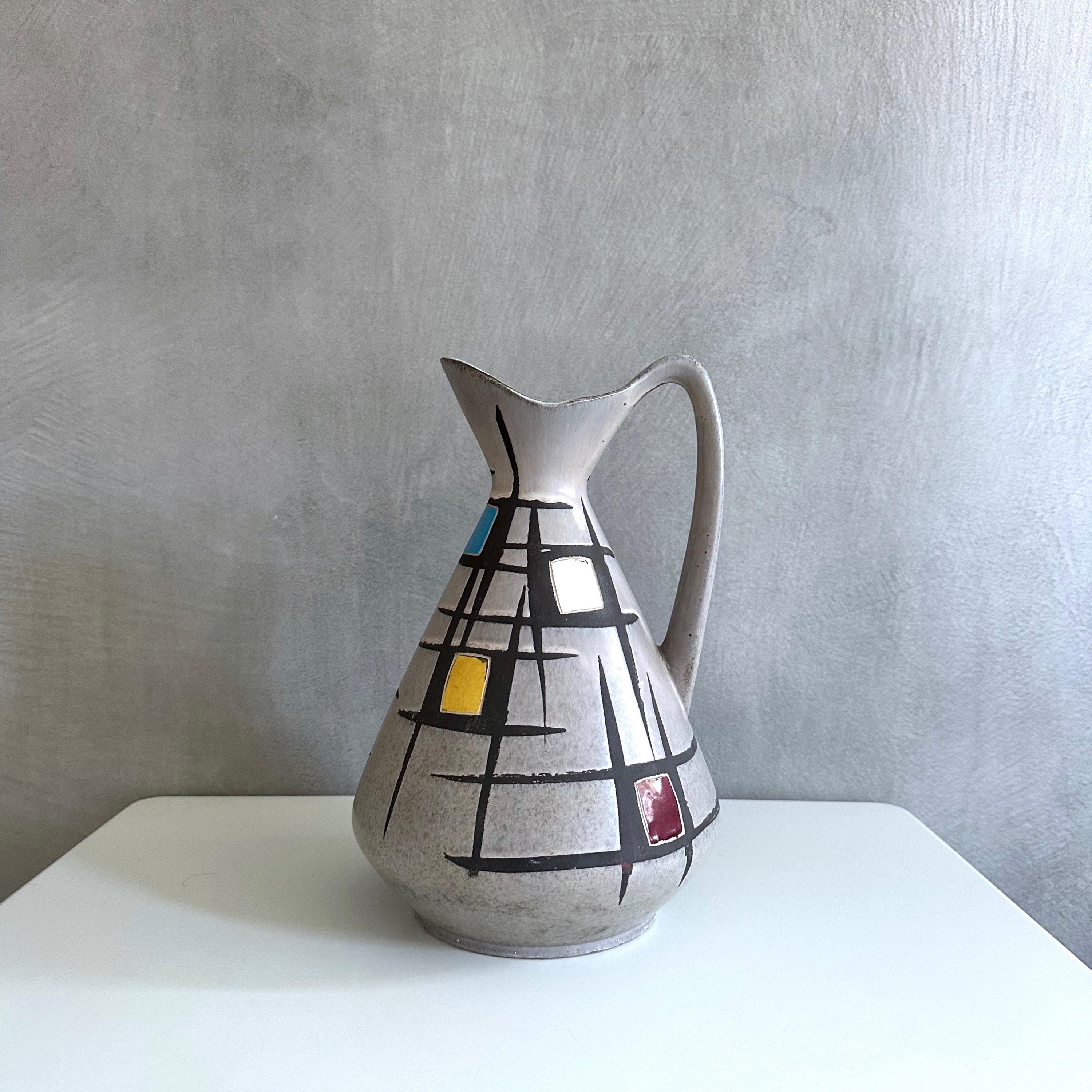 Bay Ceramic Vase 244-30 by Bodo Mans, Fat Lava Ceramics, Vintage