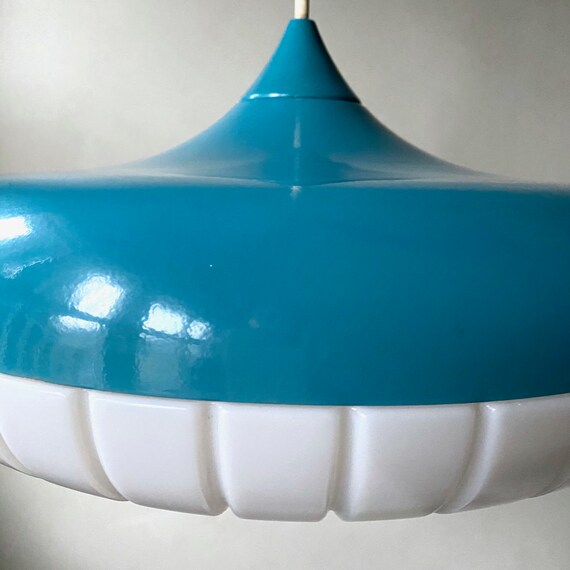 Siemens Hanging Lamp, Light Ring Siform Exquisite, Vintage Lamp