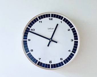 Minimalist wall clock, Peter transistor, Peter clock, kitchen clock, vintage wall clock