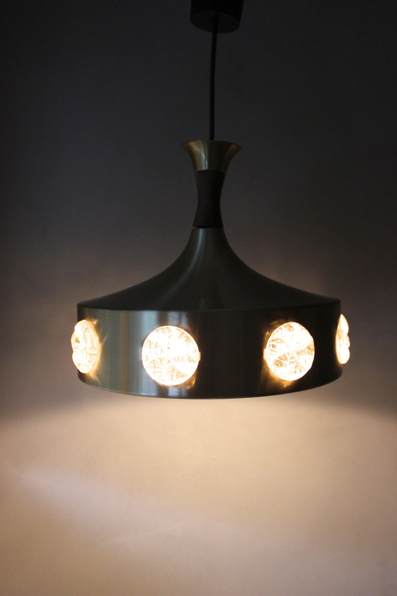 Lack Lamp Vitrika pendant lamp home decor brass glass teak Danish Design vintage interior Modernist Lamp Tulip