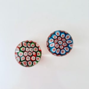 Vintage Millefiori Glass Paperweight