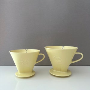 Melitta Filter Pastel, yellow, coffee filter, coffee, barista, Melitta 1x6, Melitta 1x10