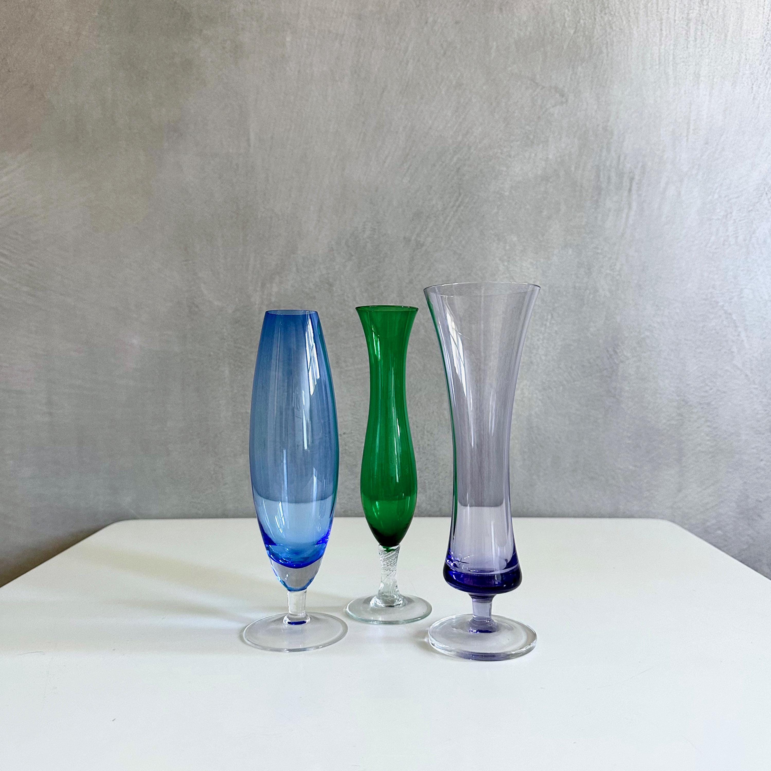 ミッドセンチュリーガラス花瓶コレクション、1960年代の花瓶