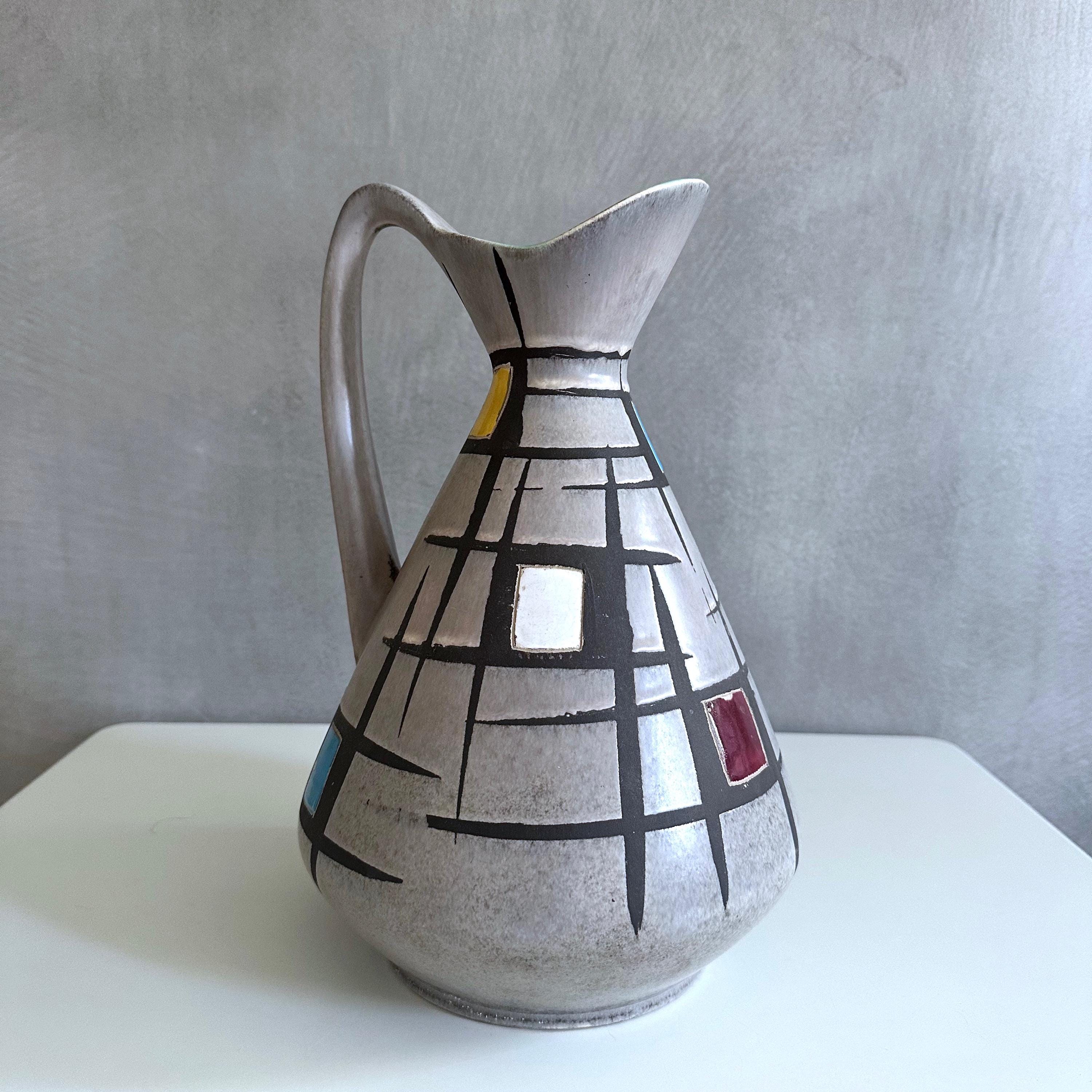 Bay Ceramic Vase 244-30 by Bodo Mans, Fat Lava Ceramics, Vintage